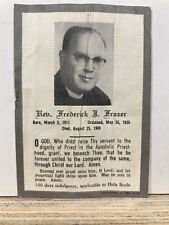 1960 Reverend Frederick Frazer Card Philadelphia Priest Hallahan High School PA picture