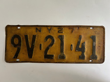 1927 New York License Plate Putnam County 100% All Original Paint picture