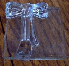 VINTAGE TWO'S COMPANY CRYSTAL BUD VASE RIBBON DESIGN picture