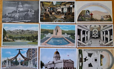 LOT OF 9  UTAH STATE CAPITOL   Salt Lake City   Vintage Postcards   Inside & Out picture