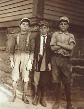 1910 Young Boys Working at Champlain Mfg. Vermont Old Photo 8.5