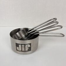 Set of 4 Jif Peanut Butter Limited Edition Stainless Steel Measuring Cups Set picture