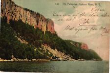 1906 The Palisades Cliffs Historic Hudson River New York Jersey Postcard picture