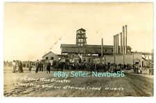Cherry ILL IL - SUNDAY AFTERNOON CROWD AT MINE DISASTER - RPPC Postcard picture