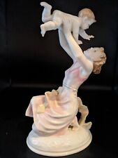 Large 1950s German Hutschenreuther Porcelain Figurine Mothers Darling Marked 11