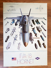 F/18 Hornet  Vintage 1980's Poster picture