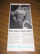 1958 Print Ad Gale Buccaneer 12 hp Outboard Motors Galesburg,IL picture