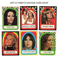 1977 Topps CHARLIE'S ANGELS Stickers see scans picture
