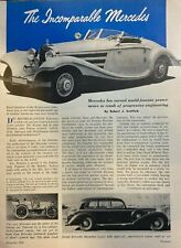 1952 Mercedes-Benz Automobiles illustrated picture