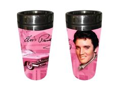 Elvis Presley Pink Cadillac Thermos  Mug  Hot Cold Beverages New - SHIPS FREE US picture