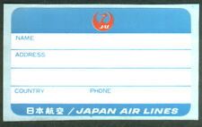 Japan Air Lines crack-&-peel airline baggage sticker unused picture