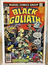 Black Goliath #5 * 1st A’Askvarii Team App. NEWSSTAND * 1977 Marvel Comics 🔑🔑 picture