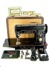 STUNNING SINGER 301A LONG BED SEWING MACHINE SERVICED, FEATHERWEIGHT BIG SISTER picture