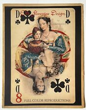 Old Florentine Designs Playing Cards Erotic Art Poster Set of 8 picture