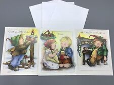 Lot of 3 Vintage “Christmas Children Too” Christmas Cards and envelopes picture