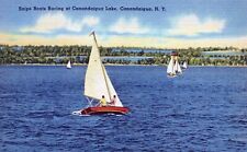 Canandaigua New York Snipe Boats Racing at Canandaigua Lake Postcard picture