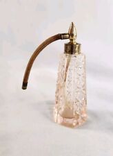 Vintage Empty Pink Glass Perfume Bottle MISSING PUMP picture