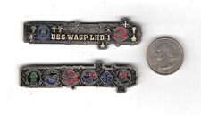 USS WASP LHD-1 Ship-shaped Figural Navy Challenge Coin w/Squadrons/ MEU Nickel picture