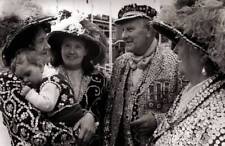 Four generations of Pearly Kings and Queens at the Festival Garden - Old Photo picture