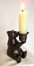 Vintage SPI  Bronze Bear Candle Holder 4