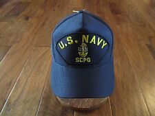 U.S NAVY SCPO HAT U.S MILITARY OFFICIAL BALL CAP U.S.A MADE  picture