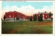 East Weymouth, MA Massachusetts   WEYMOUTH HIGH SCHOOL   ca1920's Postcard picture