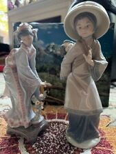 Lot of 2 GORGEOUS and ADORABLE Lladros # 1449 Mayumi and My Precious Bundle MINT picture