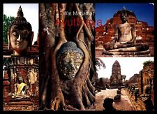 Wat Mahathat Ayutthaya Multiview Statue Jatuporn Rutnin Postcard UNP picture