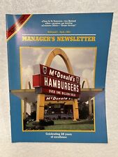 McDonald's Manager's Newsletter April 1983 VTG & RARE - 28 Years of Excellence picture