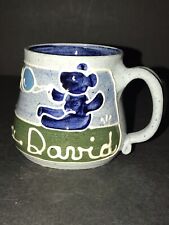 Vintage Small Child’s Mug With Bears/Balloons Personalized With David 8/30/84 picture