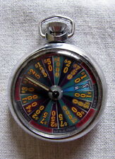 VINTAGE POCKET WATCH STYLE $10-$1,000 DENOMINATION MECHANICAL GAMBLING DEVICE picture