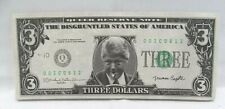 1993 President Bill Clinton $3 dollar bill Slick Times Novelty Money picture