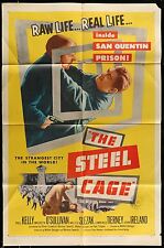 THE STEEL CAGE  Maureen O'Sullivan ORIGINAL 1954 1-SHEET MOVIE POSTER  picture