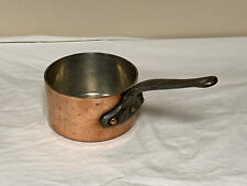 Vintage Copper Saucepan Hammered Sides Tin 16cm 6.5