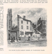 1893 GREENWICH VILLAGE New York West 10th Gay Horatio Barrow Weehawken Street NY picture