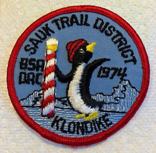 1974 DAC Sauk Trail District Klondike Boy Scout BSA Twill Embroidery Patch picture