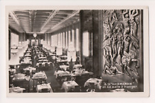 Dining Room of Luxury French Ocean Liner SS Normandie, 1935-41 Interior RPPC picture