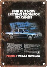 Pontiac Bonneville Vintage Automobile Ad Reproduction Metal Sign AA87 picture