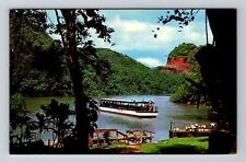 Kauai HI-Hawaii, Smiths Motor Boat, Fern Grotto, Wailea River Vintage Postcard picture