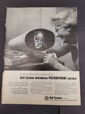 1964 Vintage Original Magazine Ad Bell Telephone Introduces PICTUREPHONE picture