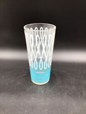 Vintage Libby Retro Mid Century Drinking Glass Swirls and Strip Design Tumbler picture