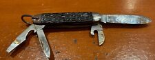 VINTAGE CAMILLUS NEW YORK MANUFACTURING POCKETKNIFE WITH 4 UTENSILS/BLADES picture