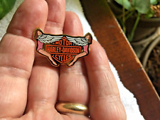 Vintage 1991 Harley Davidson Solid Brass Twin Angels Pin - Baron picture
