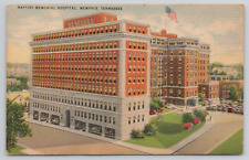 Memphis Tennessee Baptist Memorial Hospital Linen Postcard picture
