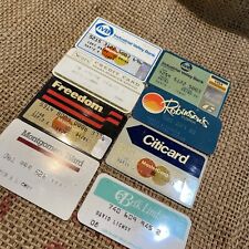 Vtg Lot 8 Credit Cards Robinsons Montgomery Ward Belk Master Citi Sears 1980s 86 picture