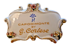 CAPODIMONTE NAPOLEON ITALY  DISPLAY SIGN Dealer Plaque-G. Cortese picture