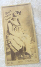 1880's Duke's cameo cigarettes card,NO 82,MLLE DEBAUCH,antique vtg ad picture