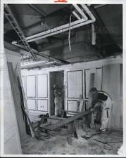 1969 Press Photo Massive air conditioning ducts, piping and extensive interior picture