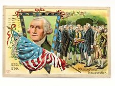 Antique Victorian Patriotic Postcard Patriotic George Washington Inauguration picture