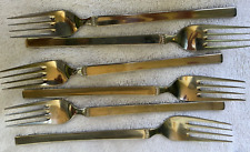 6 WMF WMF17 Stainless Cromargan Dinner Forks Germany Dots Discontinued MCM picture